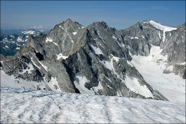 La cima di Zocca e i Pizzi del Ferro (foto L. Vezzoni)