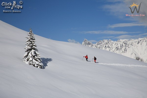 Scialpinisti alla Motta di Olano (Foto R.Ganassa)