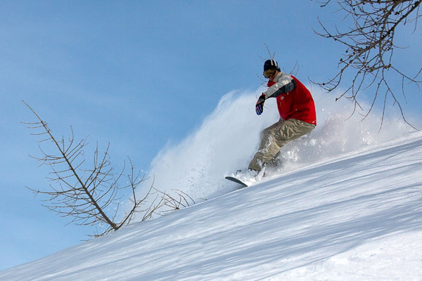 Snowboarder in azione (foto V. Vaninetti)