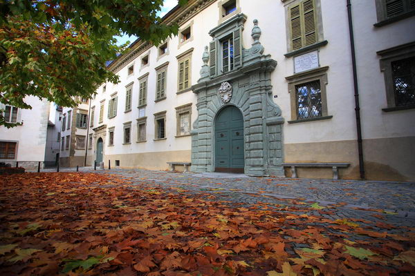 Veduta esterna del Palazzo Sertoli Salis a Tirano (foto R. Moiola)